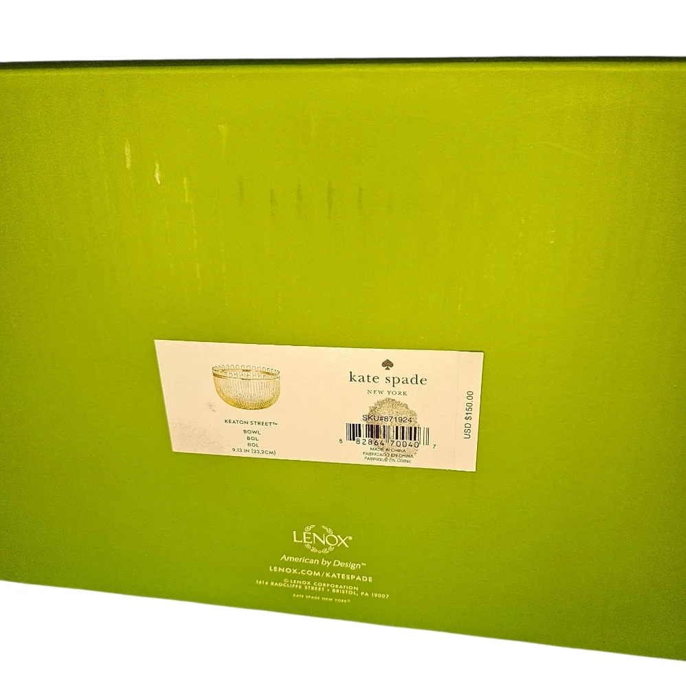 Kate Spade Lenox Glass Metal Wire Bowl Set Keaton St - Picture 5 of 10